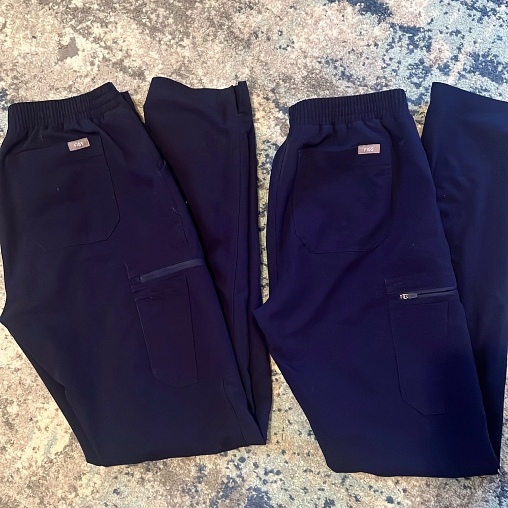 yola skinny scrub pants navy tall small
